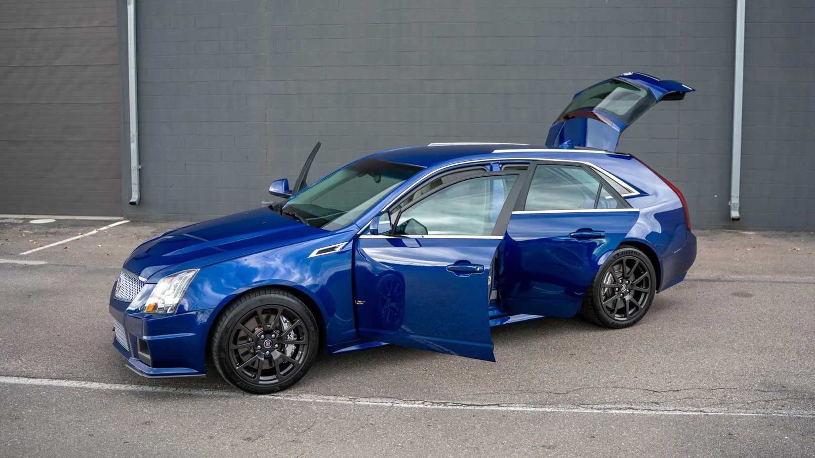 2012 Cadillac CTS-V Wagon with all the doors open