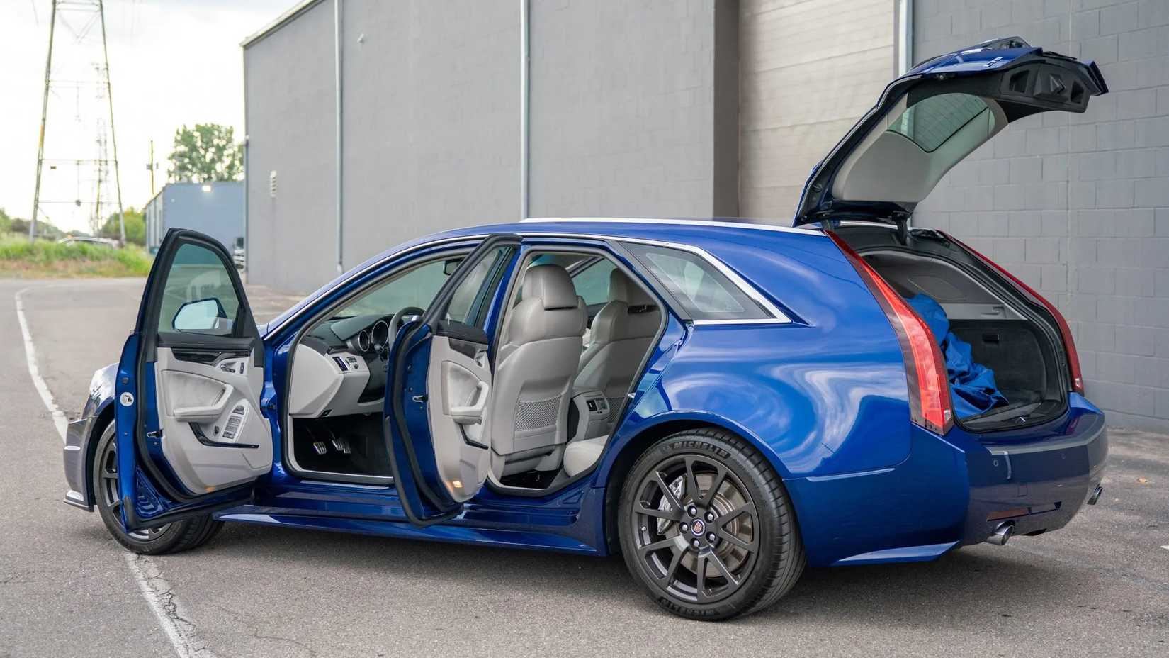 2012 Cadillac CTS-V Wagon with all the doors open