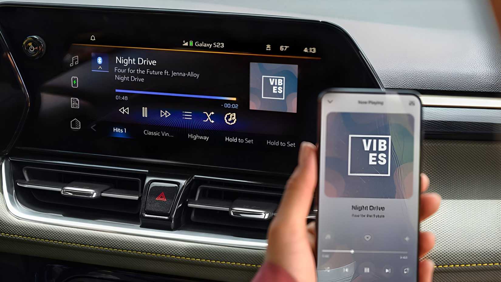 Large infotainment screen on 2025 Chevrolet Trailblazer