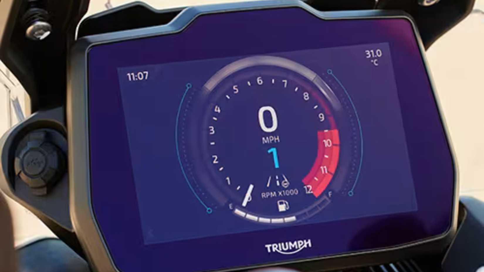 2025 Triumph Tiger 900 GT TFT Display