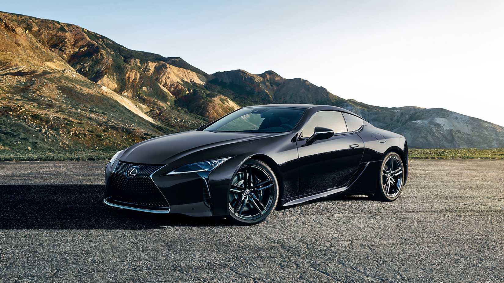 2025 Lexus LC 500 in black parked