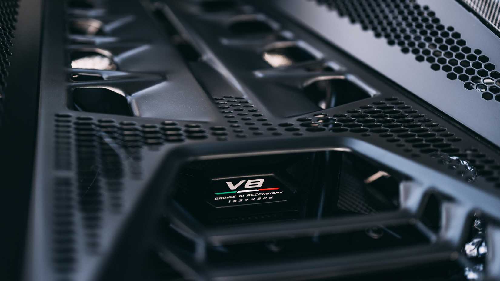 Compartimento do motor Lamborghini Temerario 2026