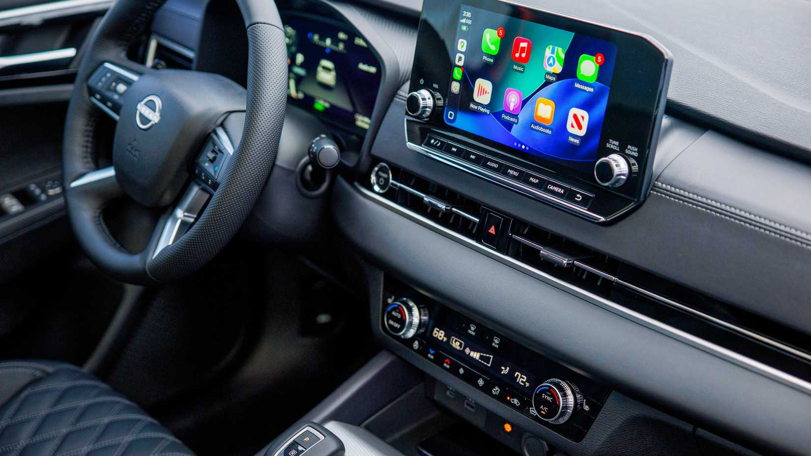 2026 Nissan Rogue PHEV interior shot showing dash