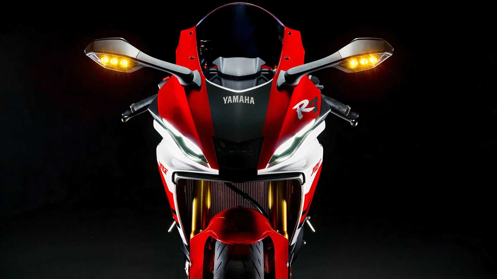 Frente do 70º aniversário da Yamaha YZF-R7 2026