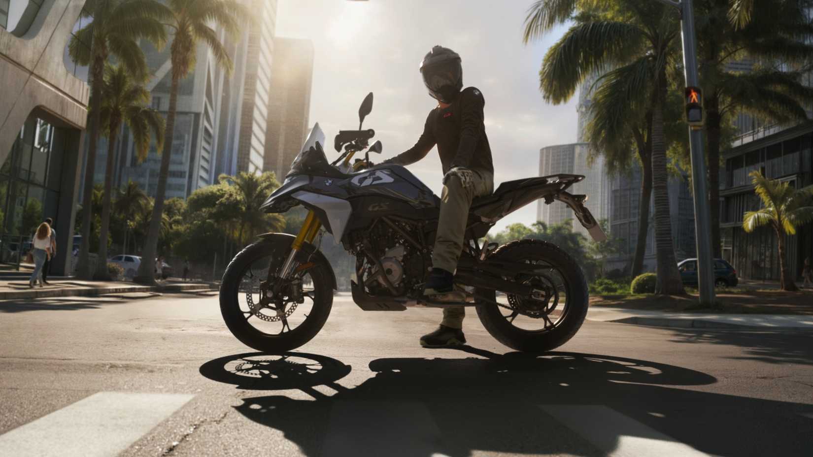 2027 BMW F 450 GS Vista lateral do perfil