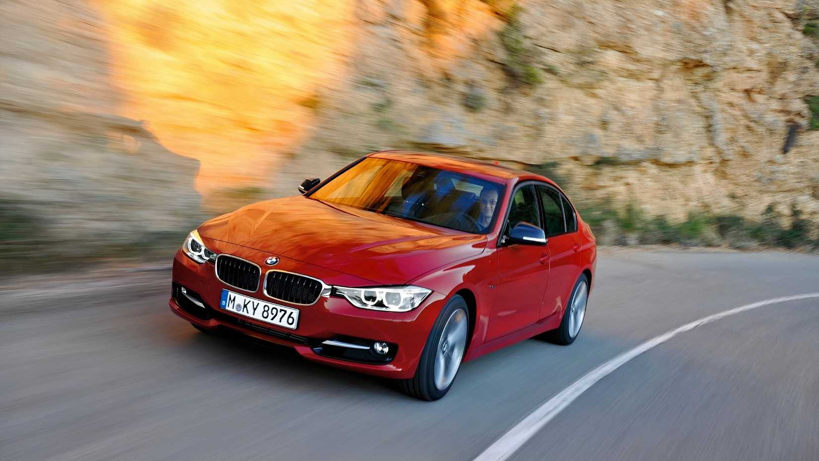 F30 BMW 3 Series front 3/4 shot