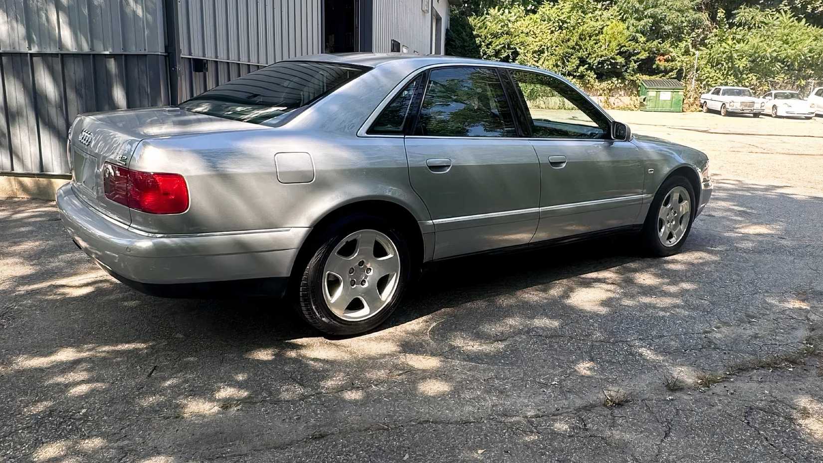 2002 Audi A8 4.2 in silver parked