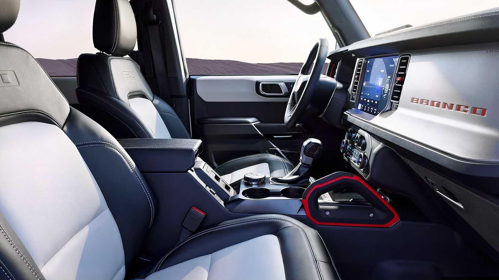 2026 Ford Bronco interior showing cockpit
