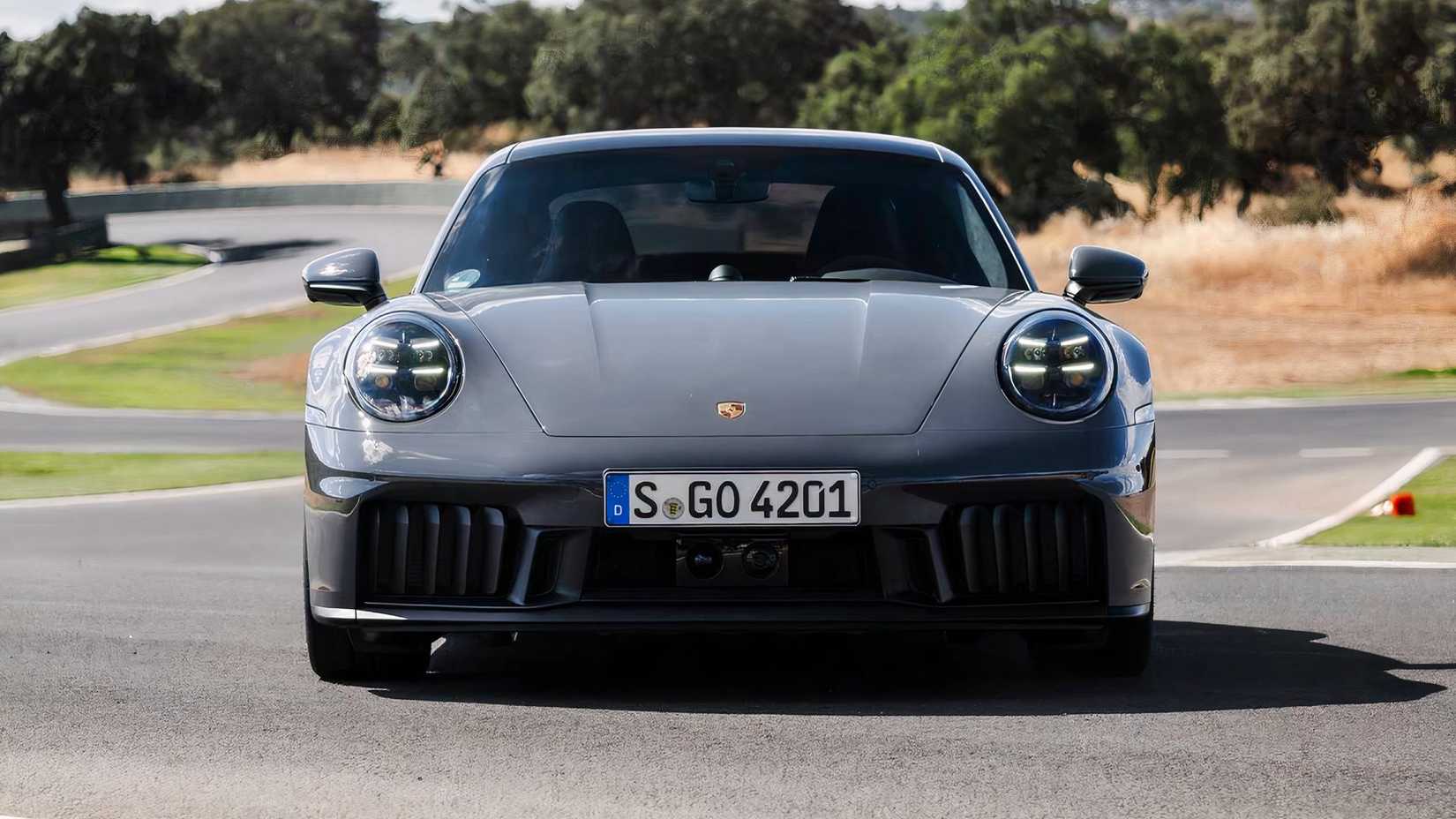 2025 Porsche 911 Carrera GTS in gray parked