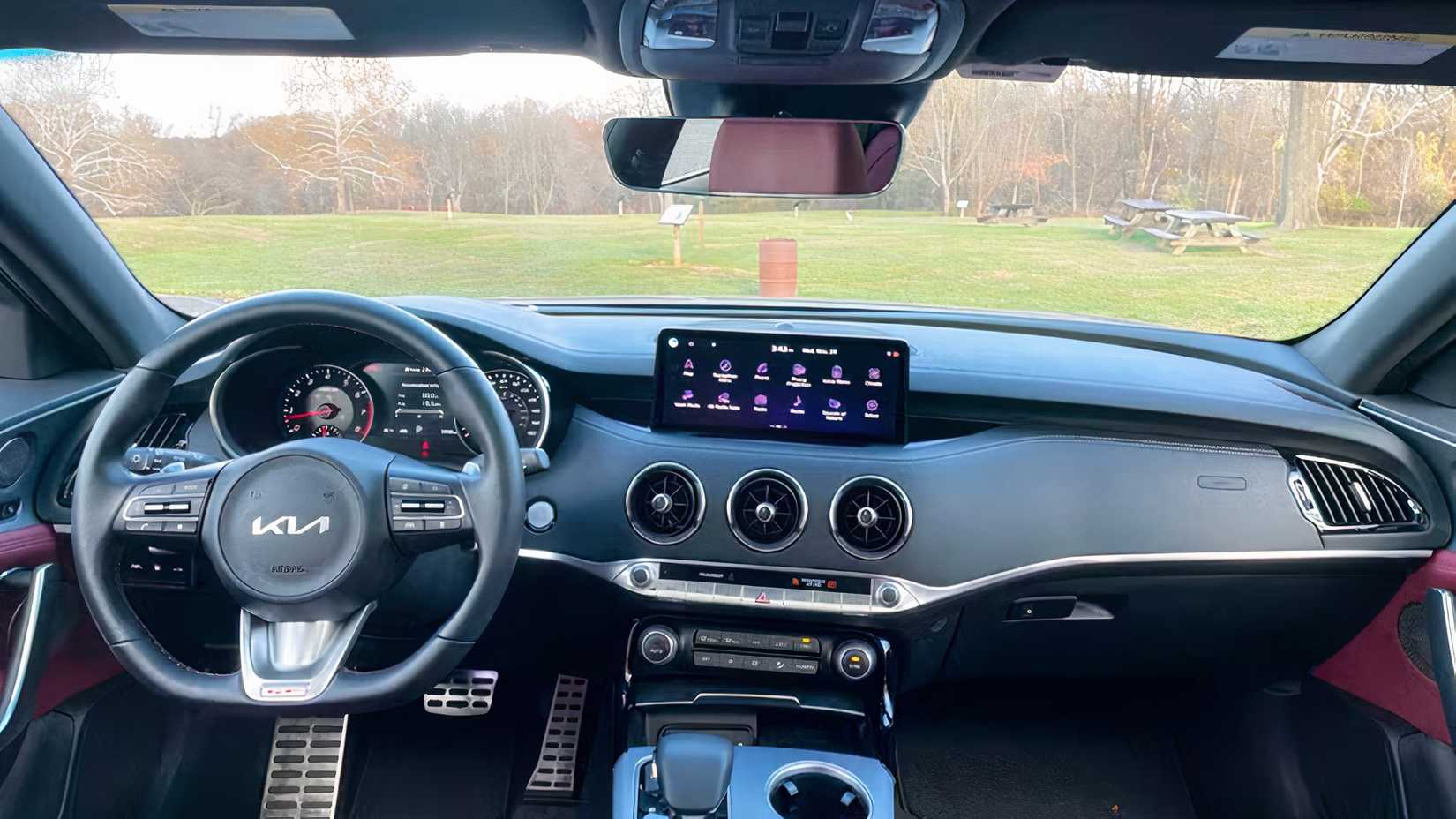 2022 Kia Stinger interior showing cabin