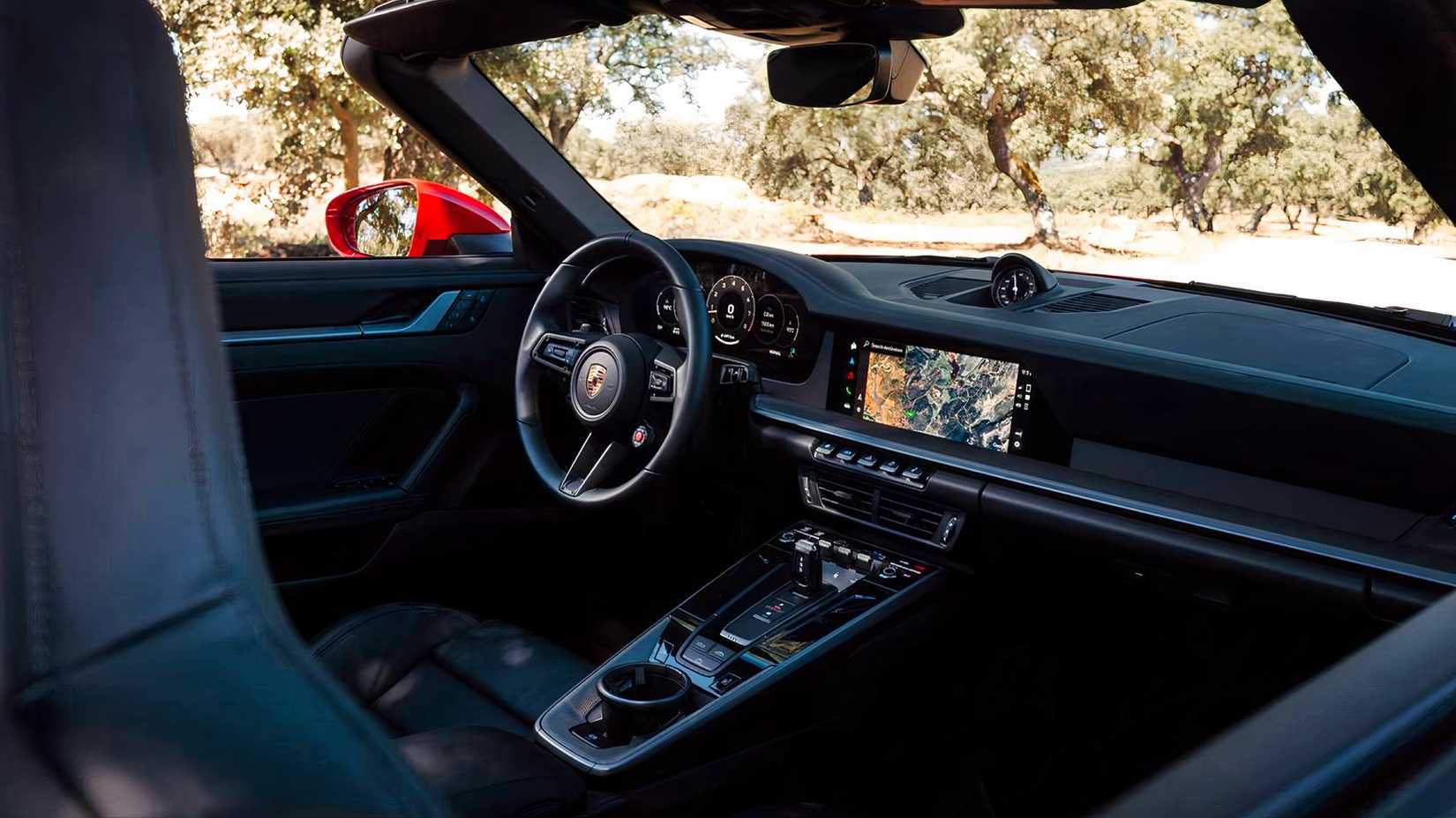 2025 Porsche 911 Carrera Cabriolet interior showing cockpit