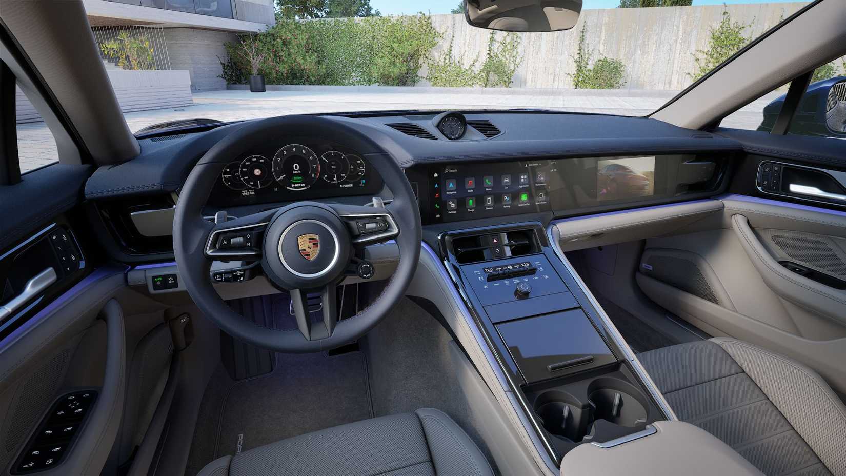 Interior of a 2026 Porsche Panamera 4S E-Hybrid