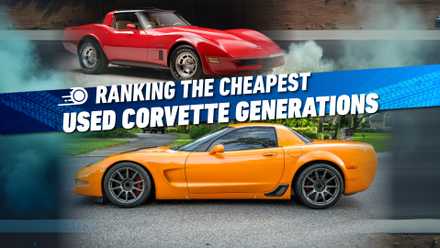 Classificando as gerações de Corvette usadas mais baratas