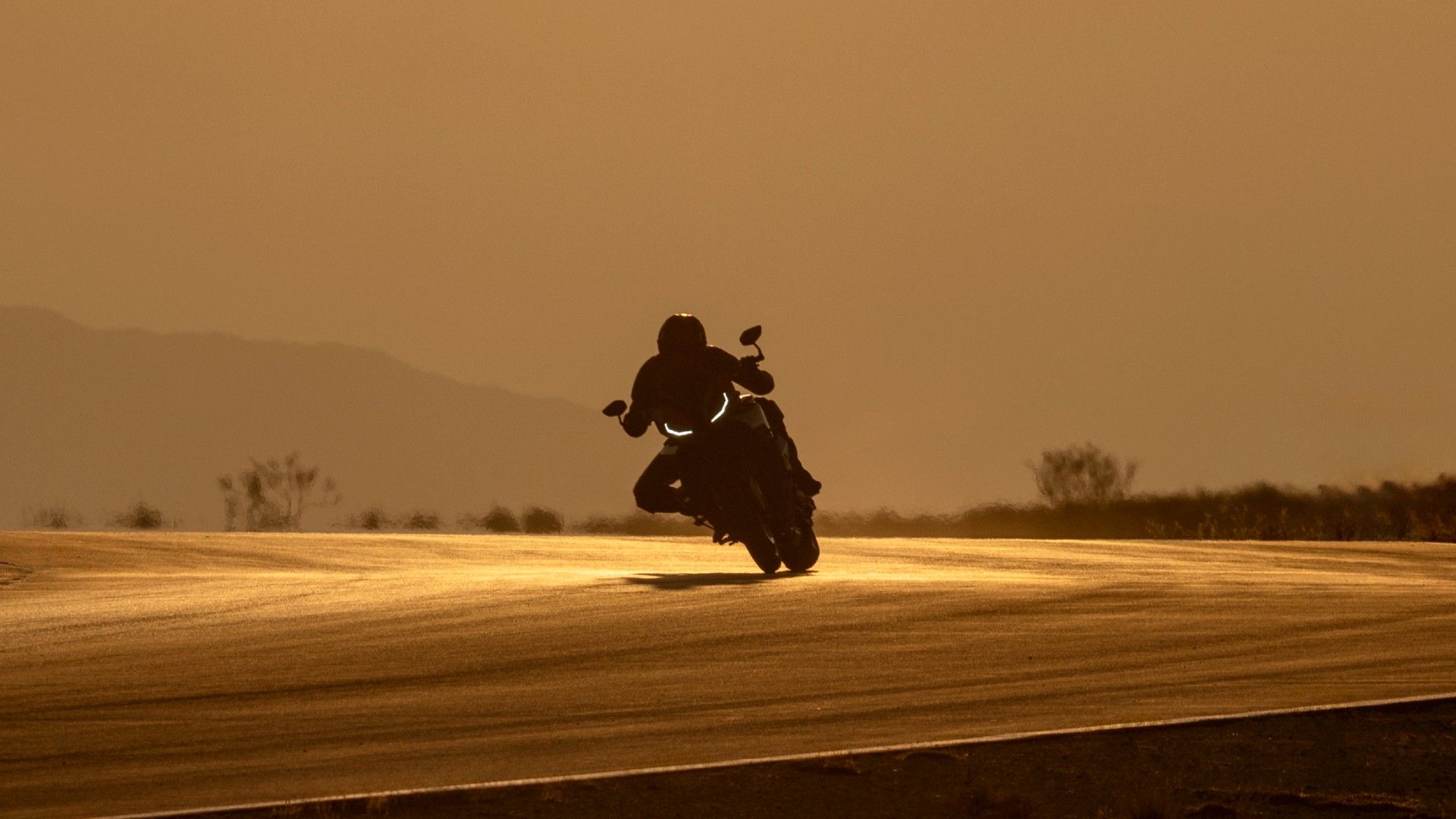 2025 BMW M 1000 XR Cornering Silhouette