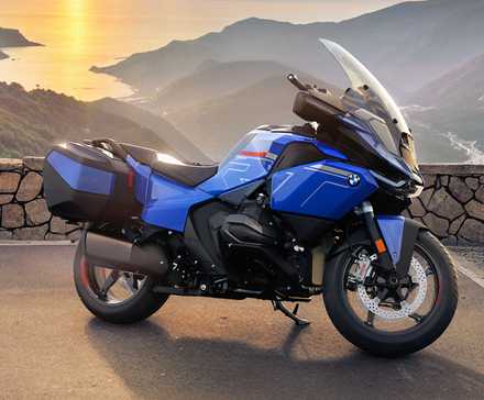 2026 BMW R 1300 RT parked at a mountain overlook