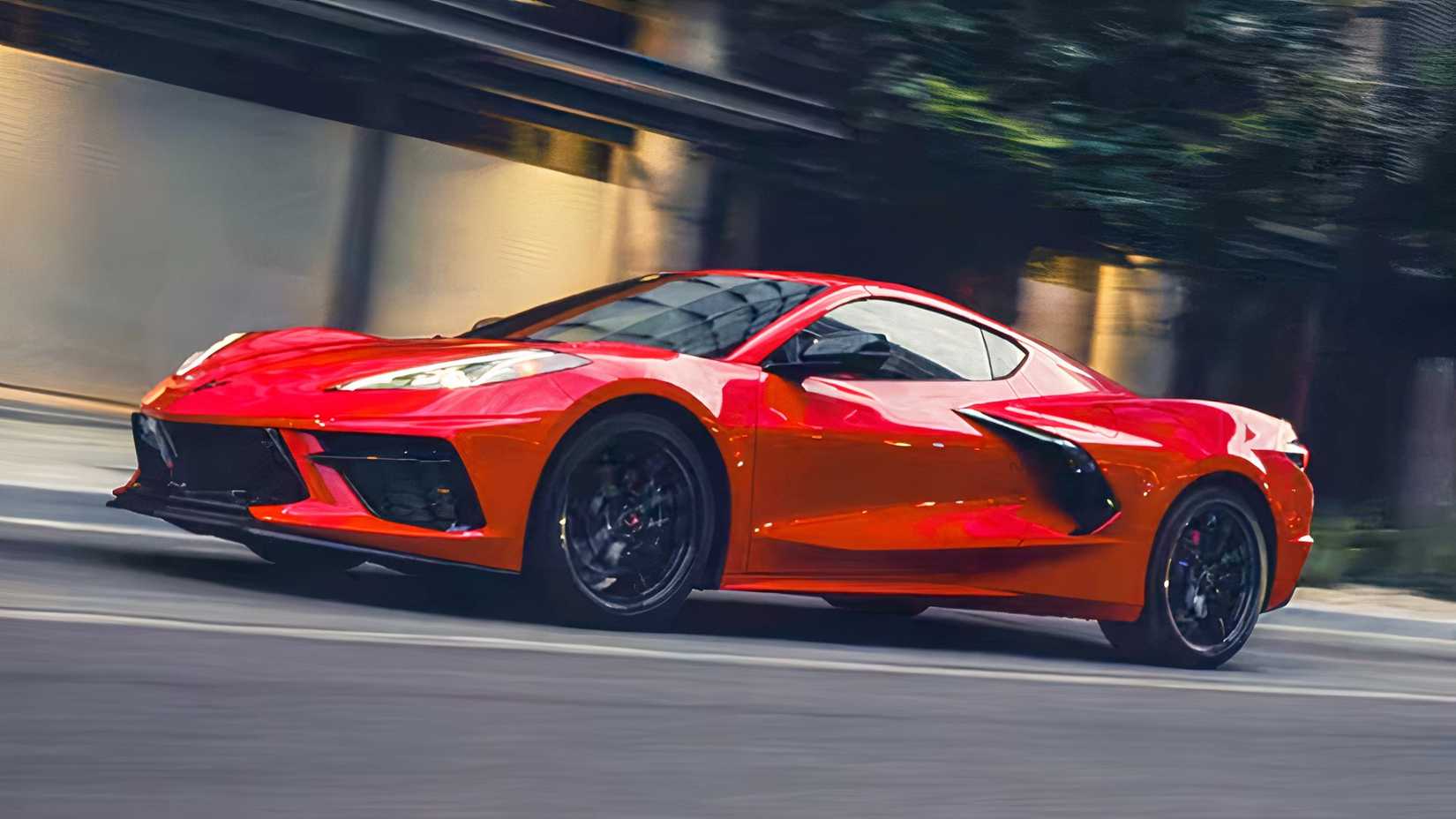 2026 Chevrolet Corvette front 3/4 driving shot