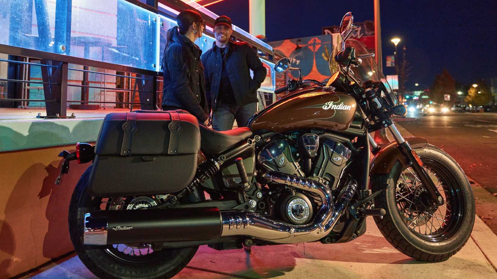 2026 Indian Super Scout Side View Night