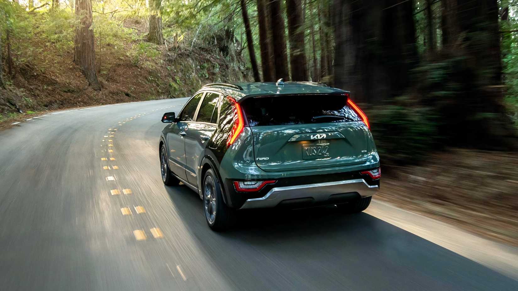 2026 Kia Niro Hybrid Rear Driving Shot