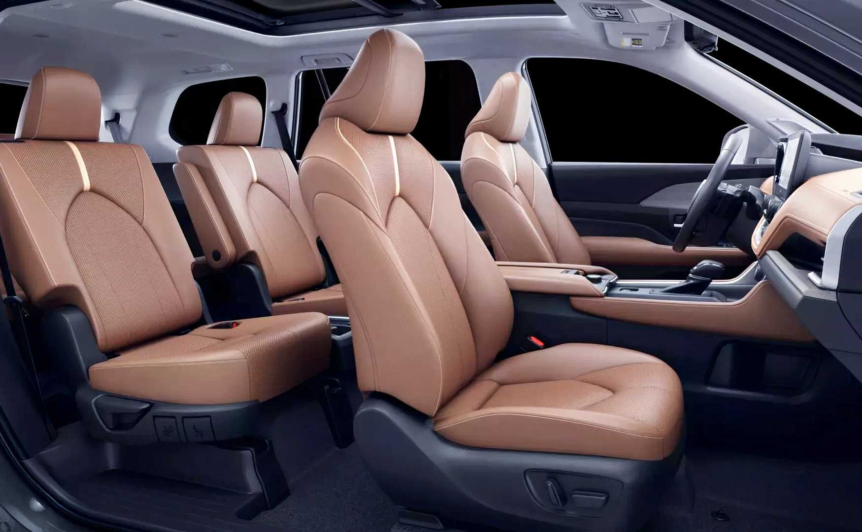2026 Toyota Grand Highlander Platinum interior shot showing seating layout
