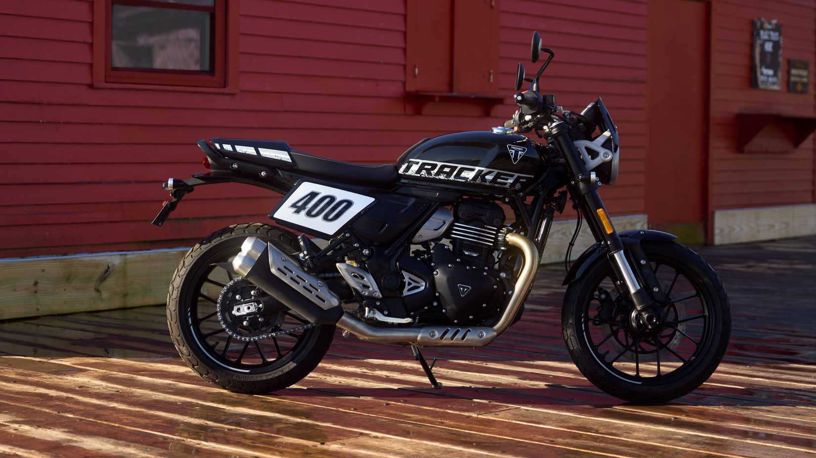 2026 Triumph Tracker 400 Action Right