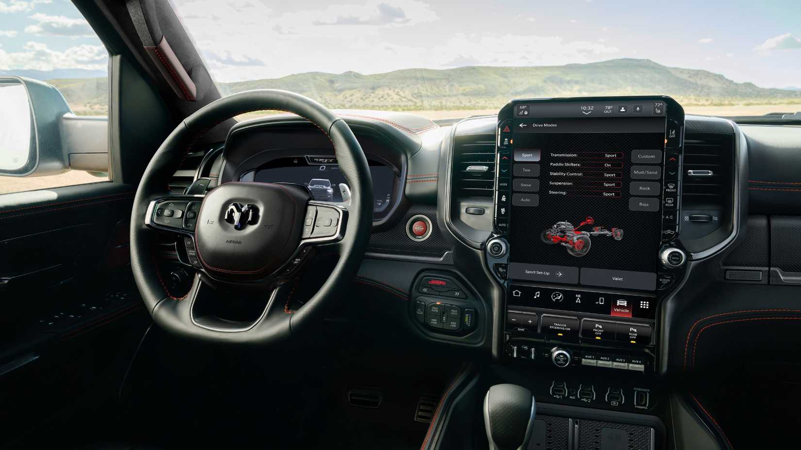2027 ram-1500-srt-trx-screen