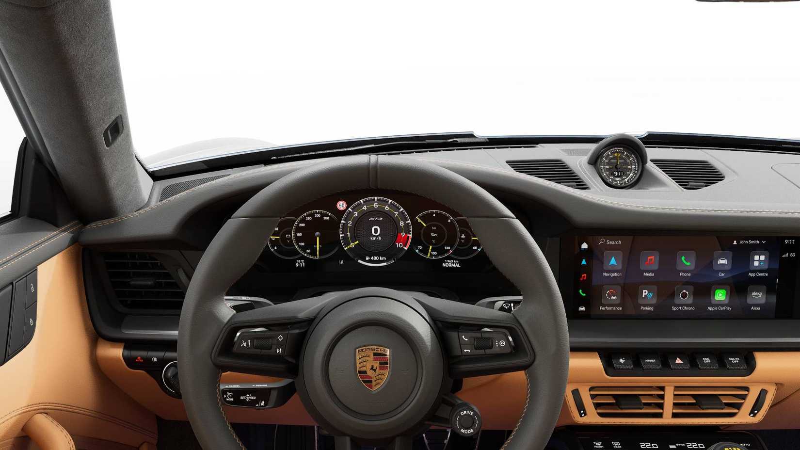 Interior of a 2026 Porsche 911 GT3 Touring