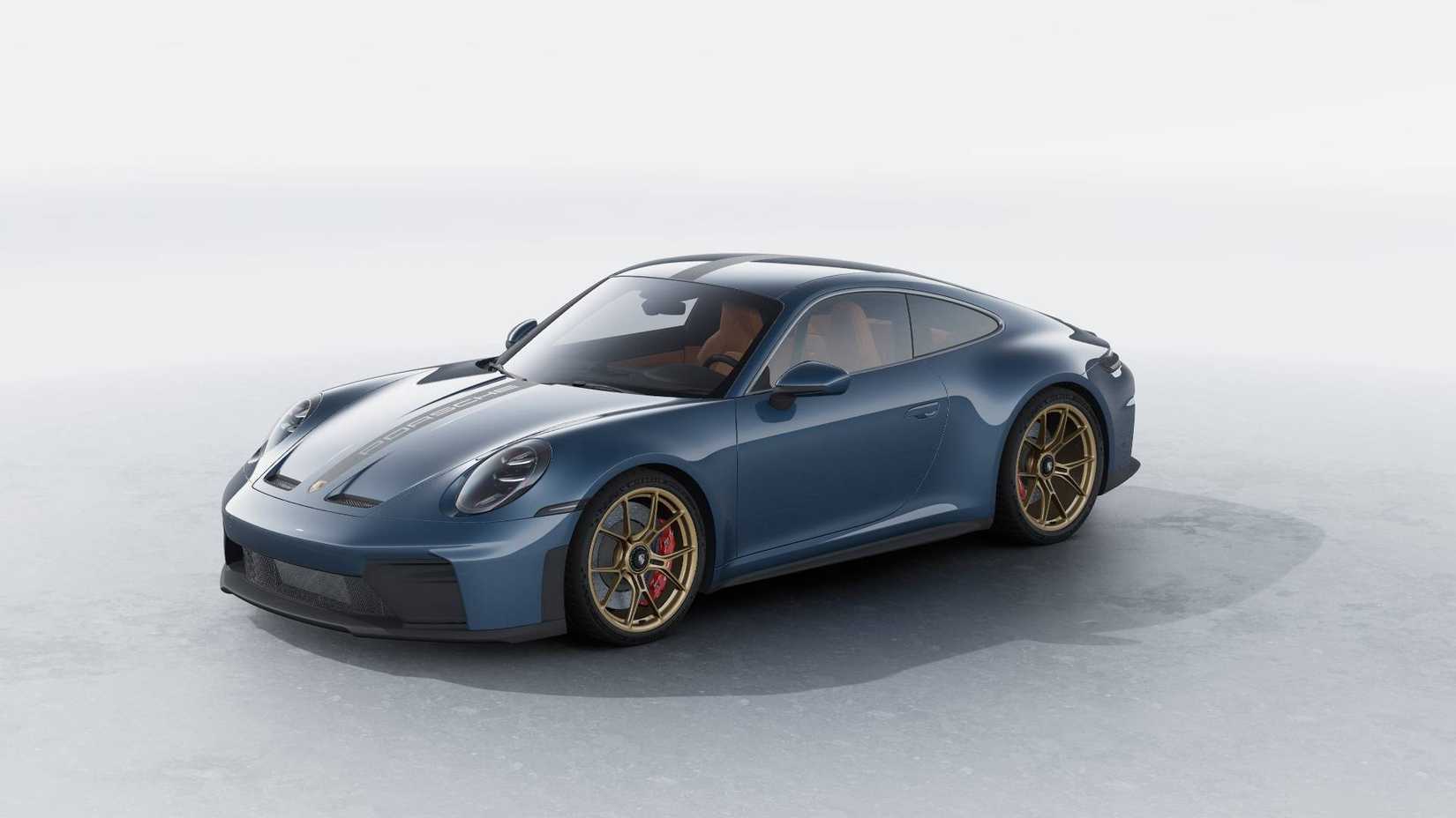 Front 3/4 view of a 2026 Porsche 911 GT3 Touring