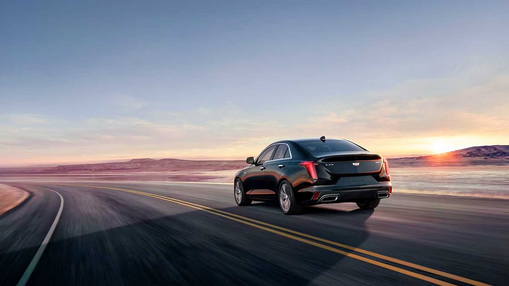 Cadillac CT4 rear 3/4 view