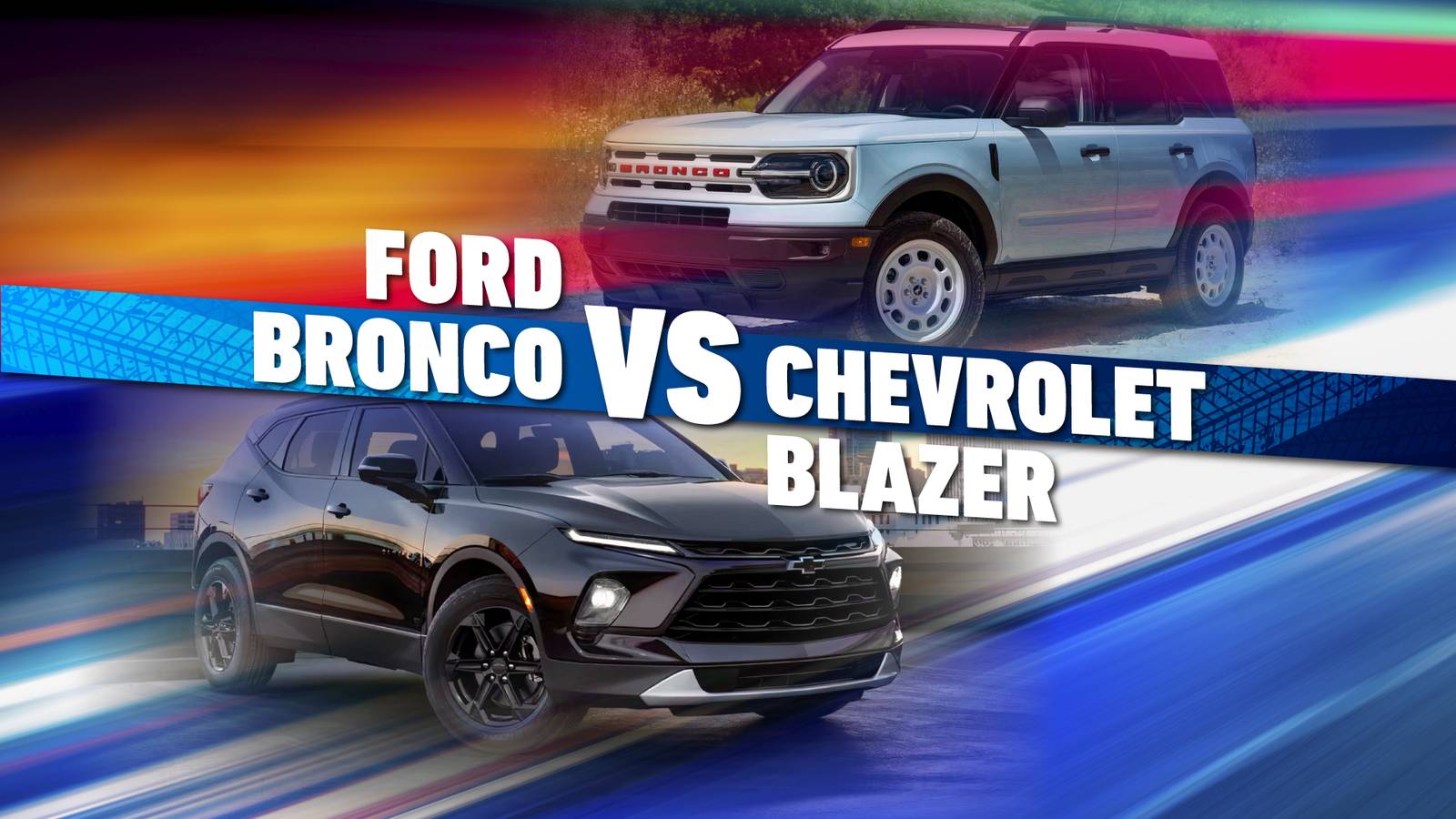 Comparison image highlighting reliable 2026 midsize SUVs from Ford and Chevrolet