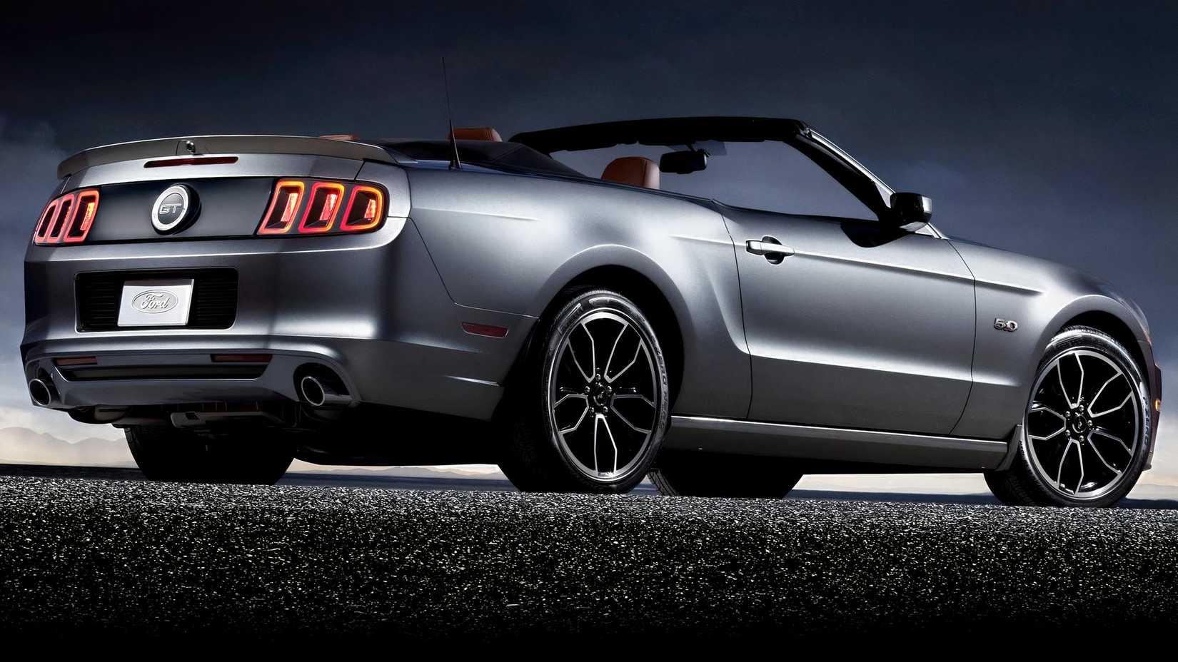 gray 2013 Ford-Mustang GT convertible