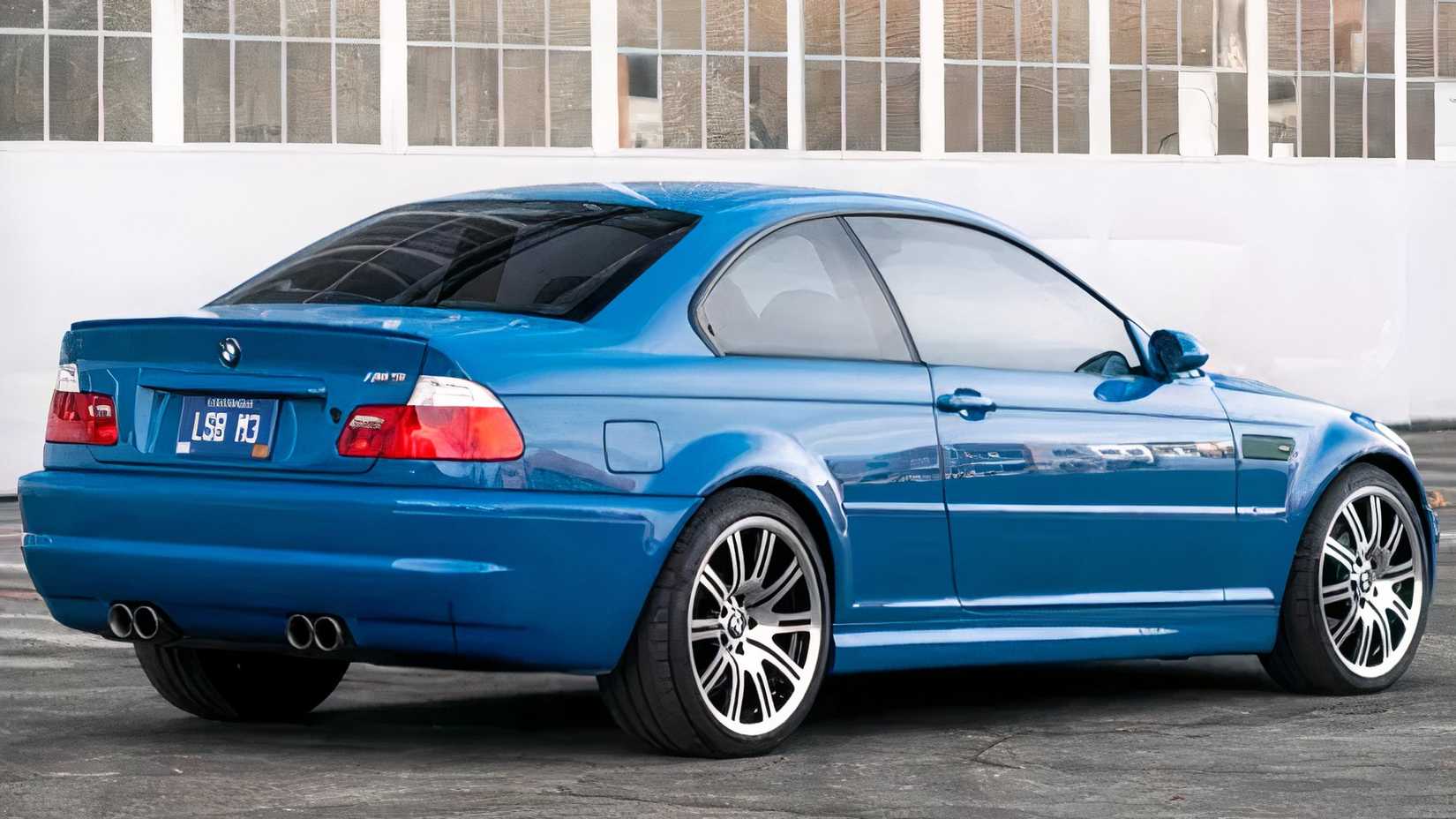 2001 BMW M3 in blue parked