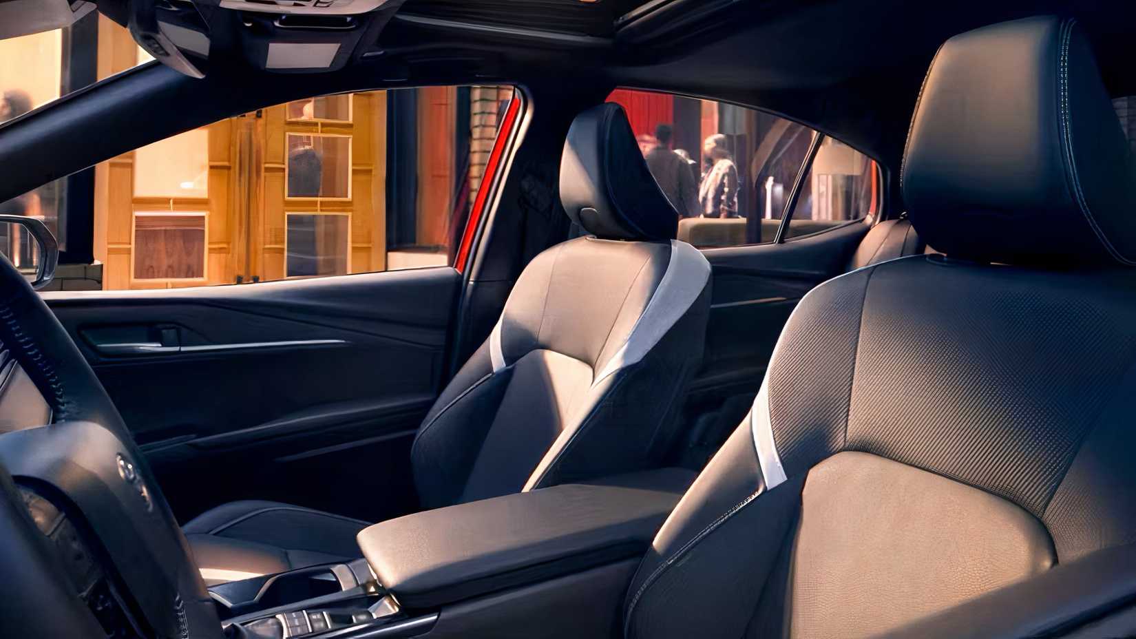 2026 Toyota Camry interior showing front seats