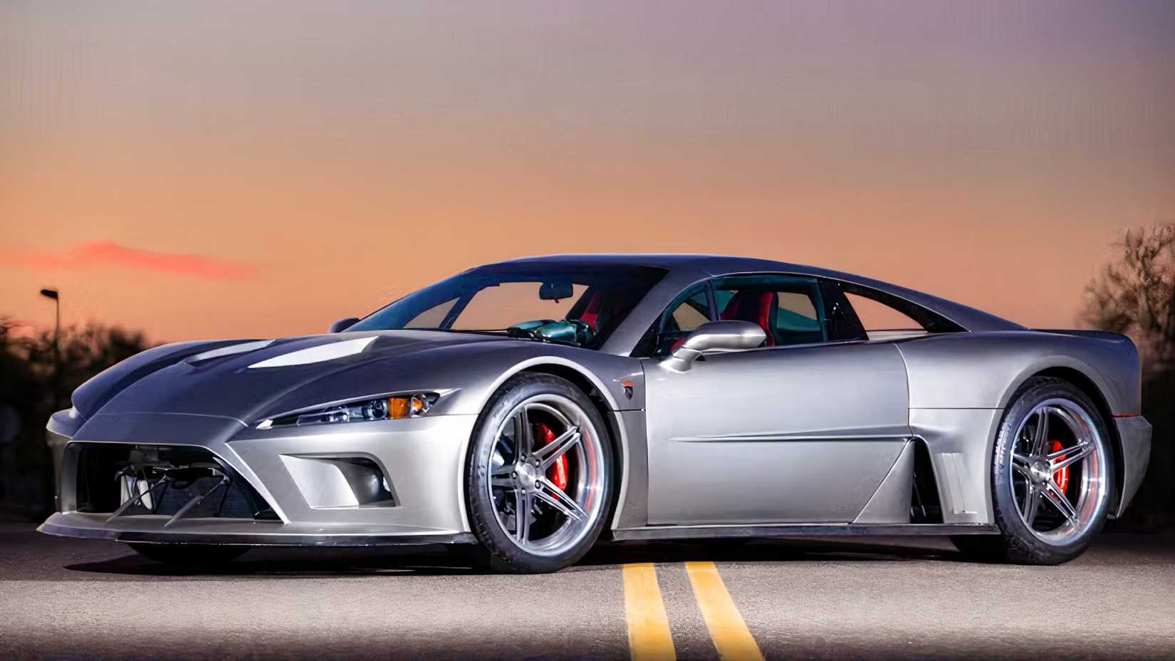 Falcon F7 in silver parked