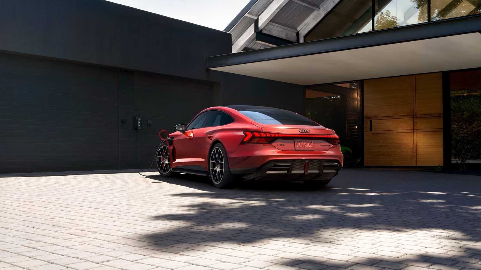 2026 Audi RS e-tron GT in red parked