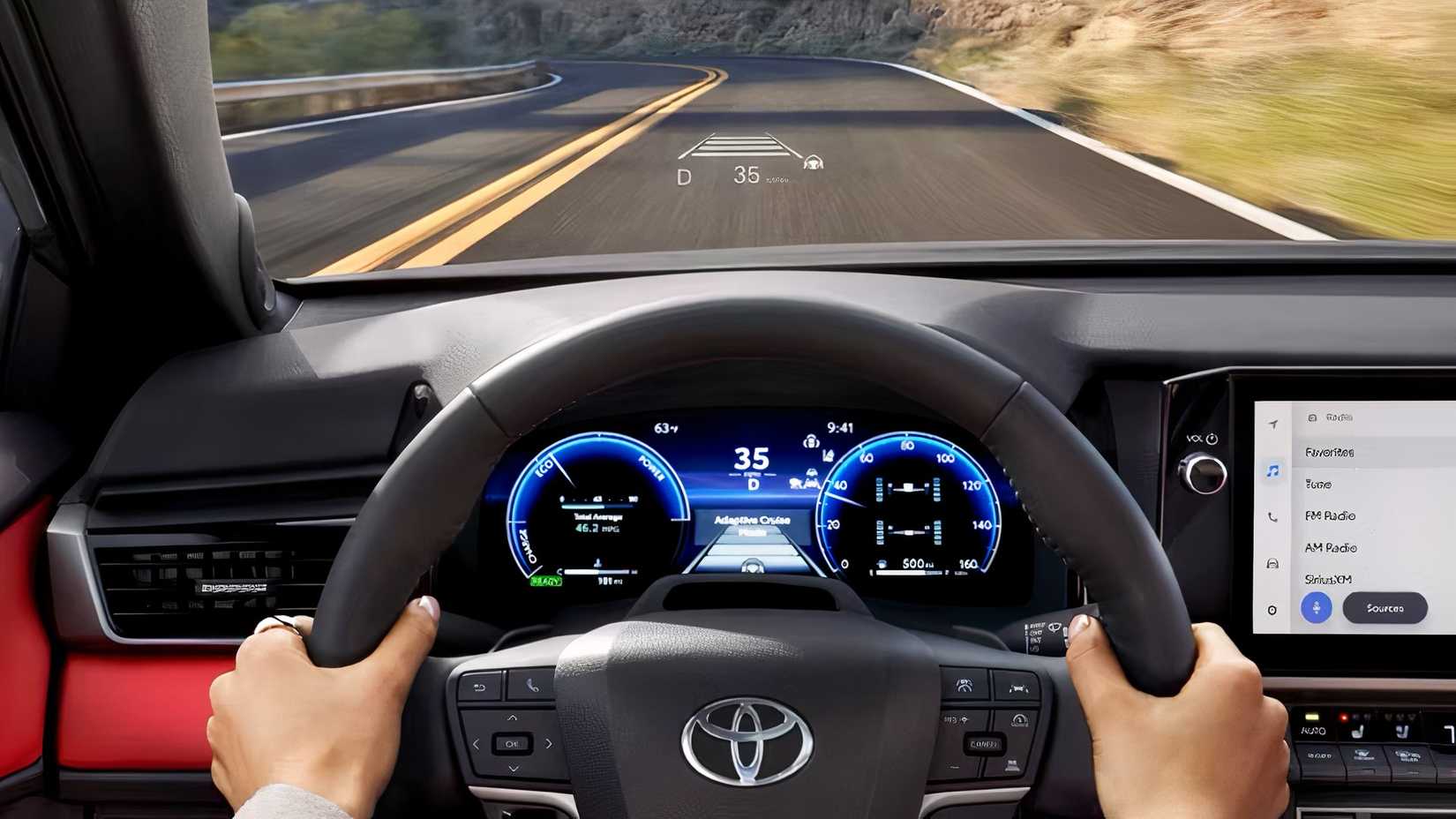 2026 Toyota Camry interior showing cockpit