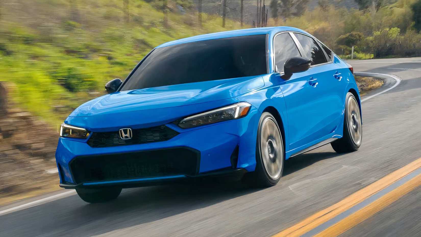 2026 Honda Civic Hatchback Hybrid in Blue