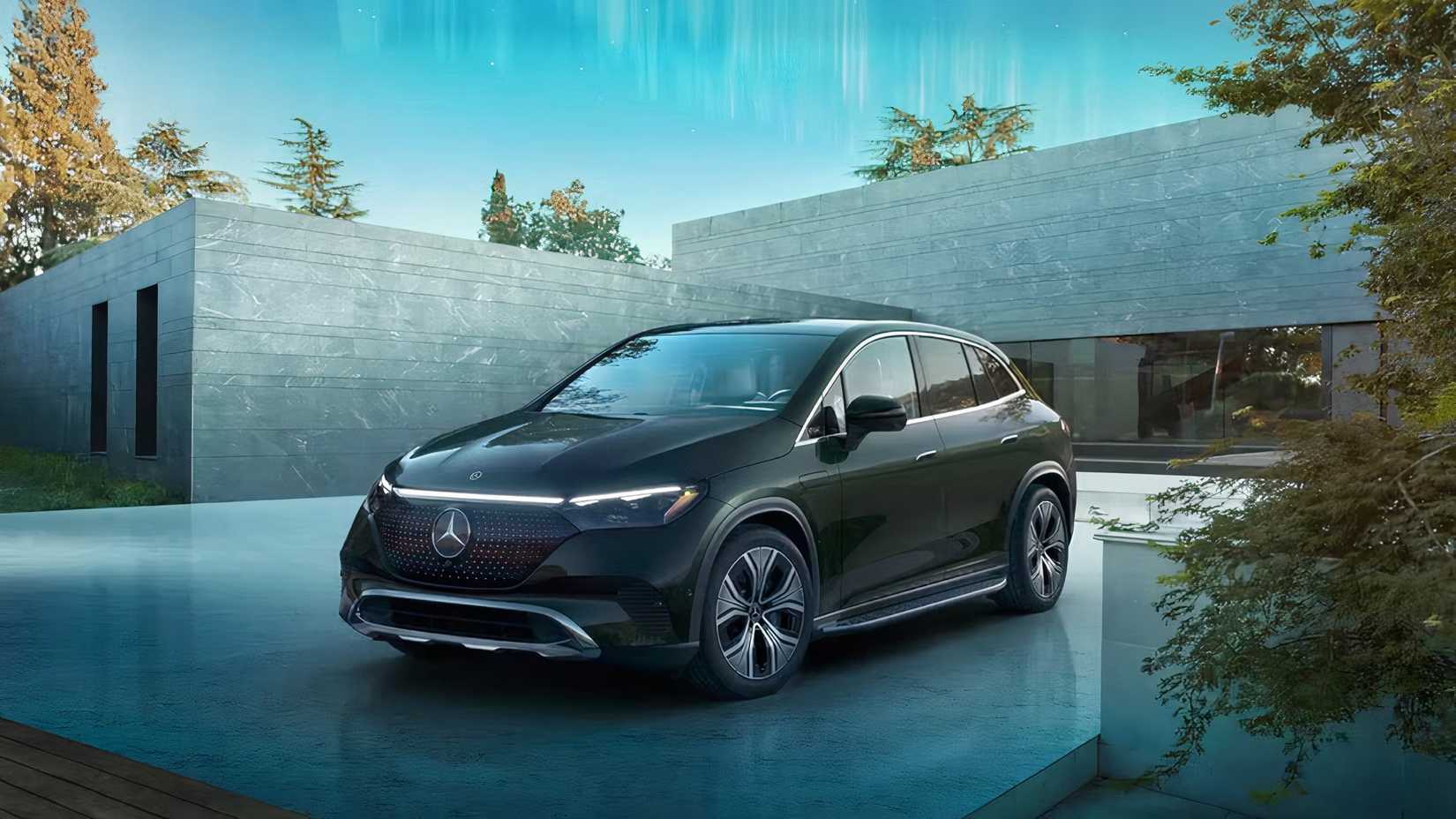 2026 Mercedes-Benz EQE parked on driveway