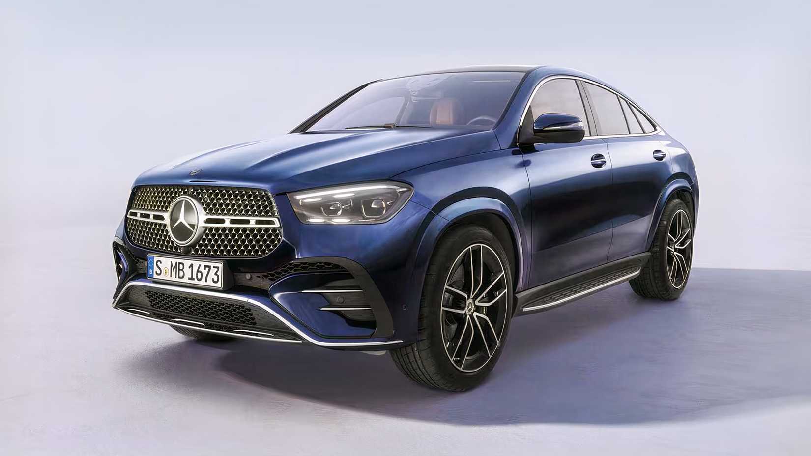 2026 Mercedes-Benz GLE Coupe GLE 450 4MATIC in blue parked
