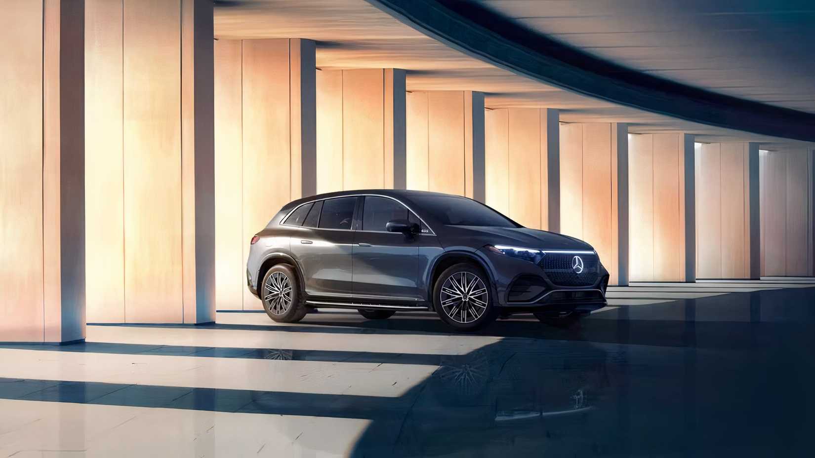 2026 Mercedes-Benz EQS in black parked