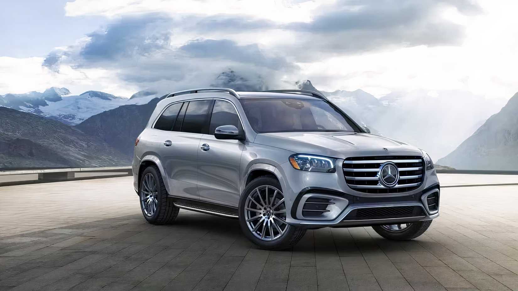 2026 Mercedes-Benz GLS in silver parked