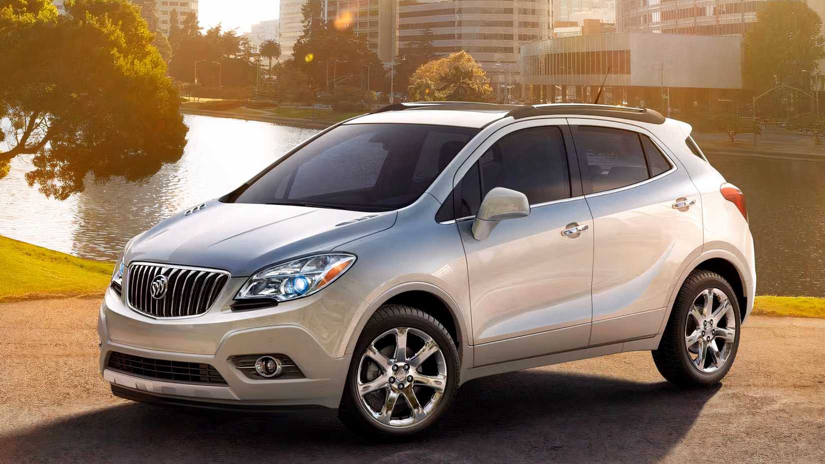2016 Buick Encore in silver parked
