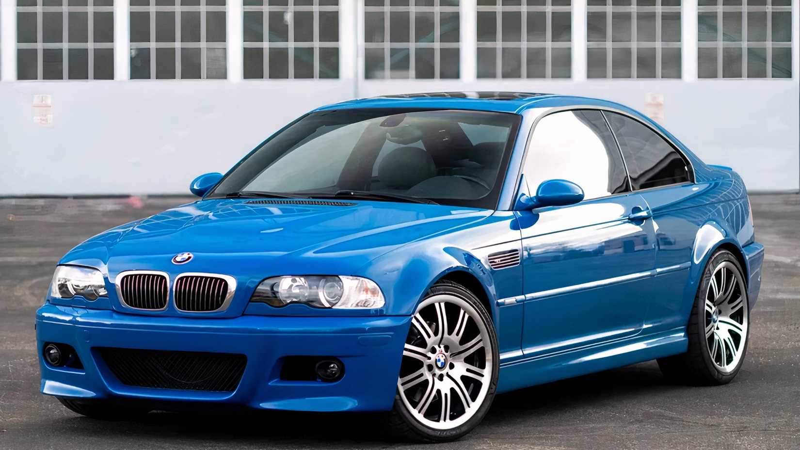 2001 BMW M3 in blue parked