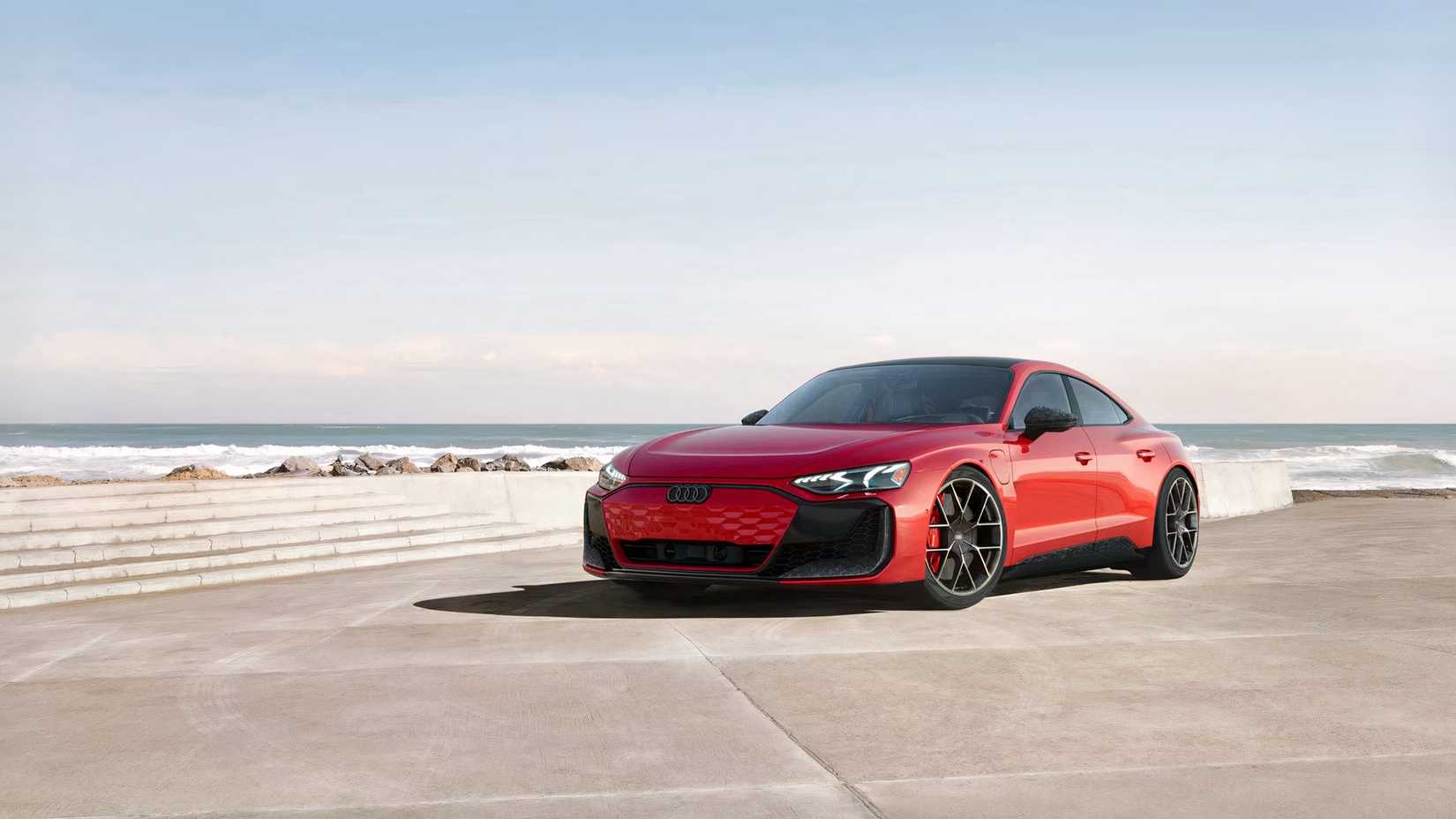 2026 Audi RS e-tron GT in red parked