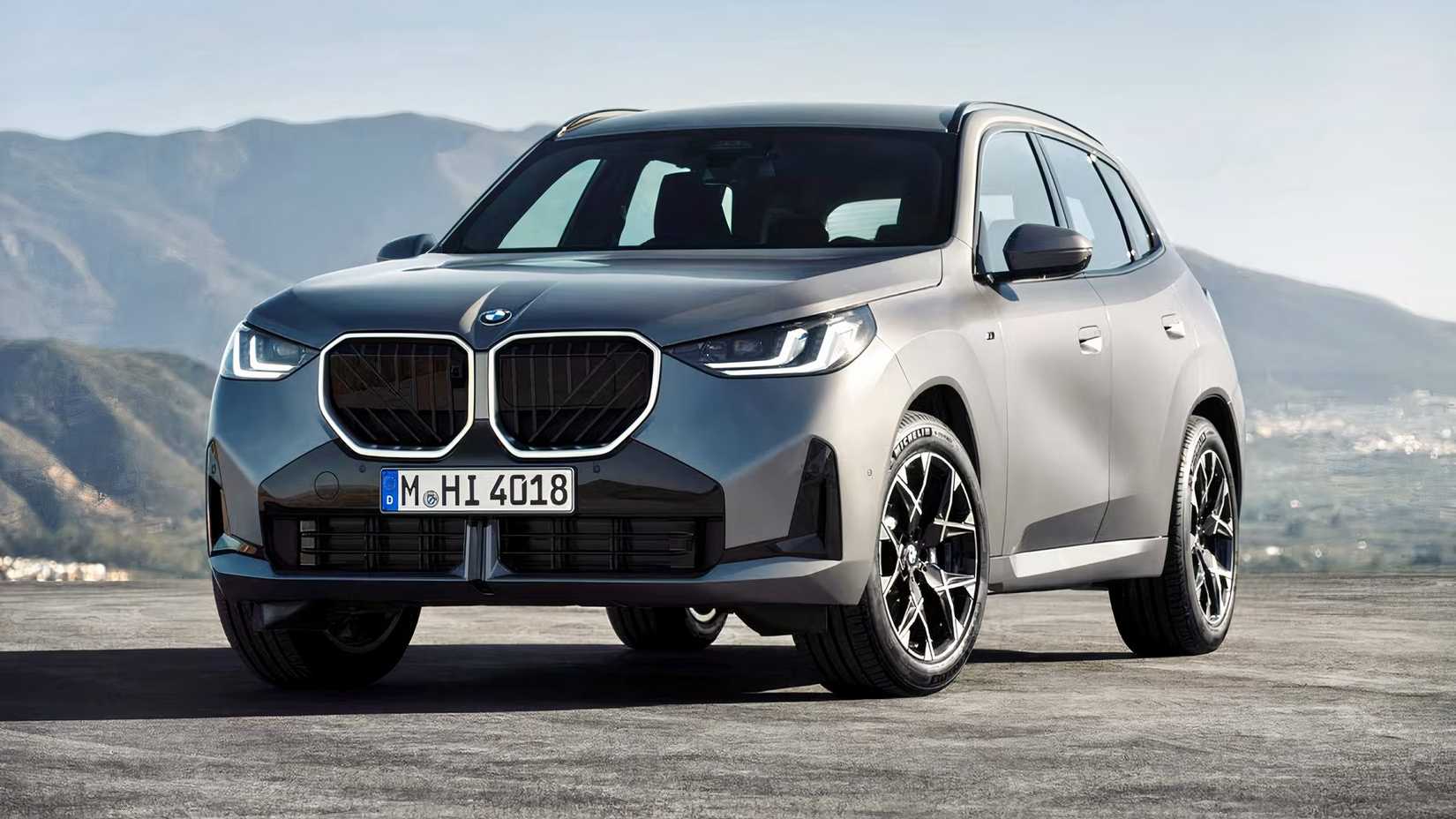 2025 BMW X3 in silver parked