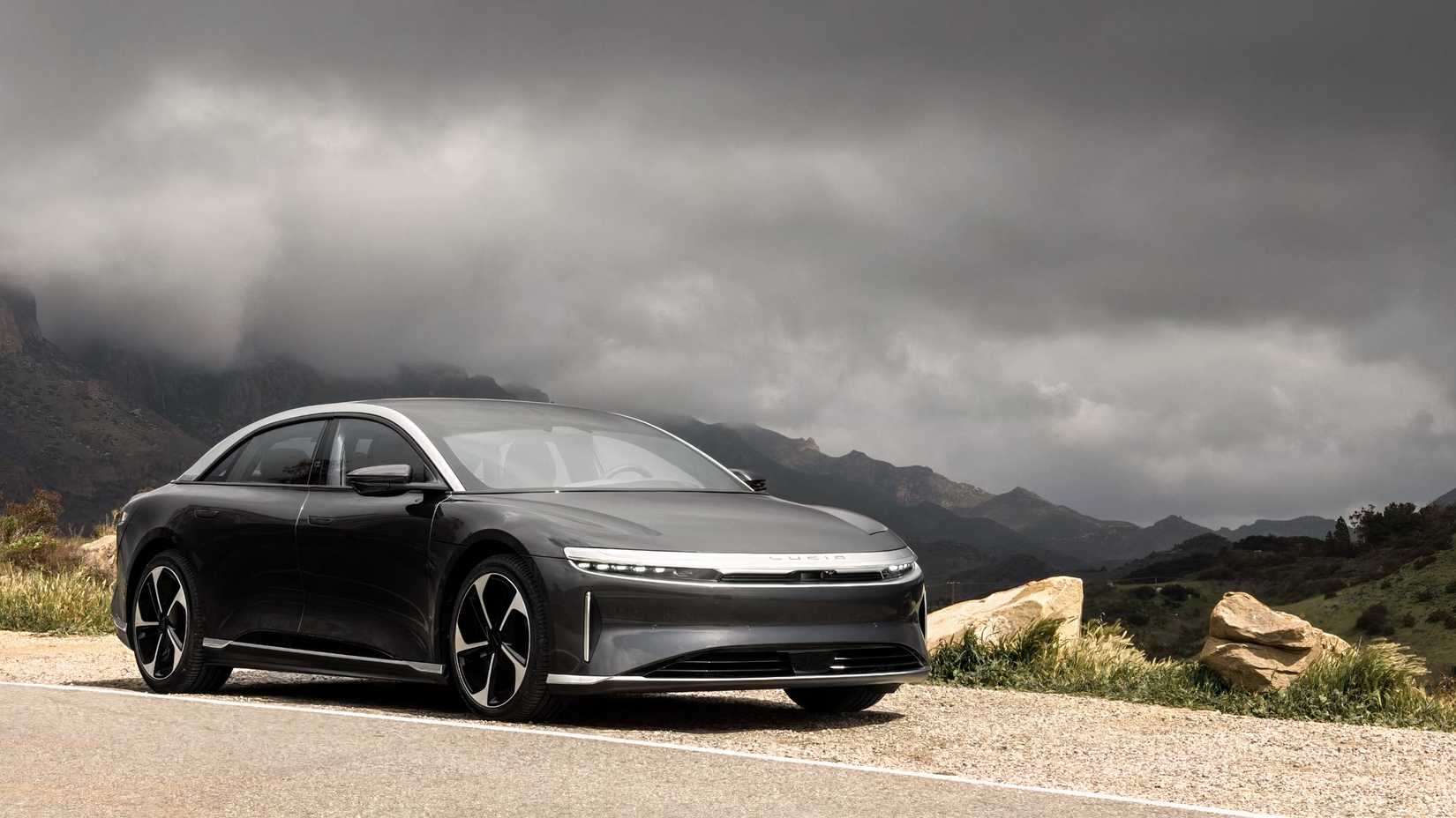 Lucid Air Touring front 3/4 shot