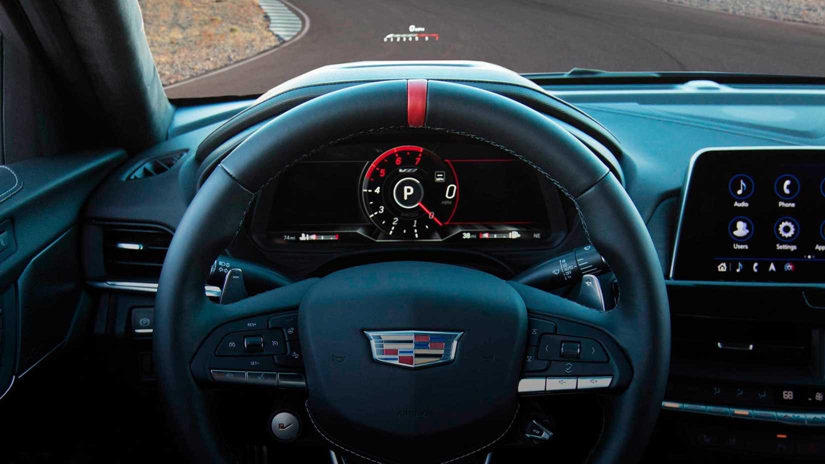 Cadillac CT4-V cockpit view