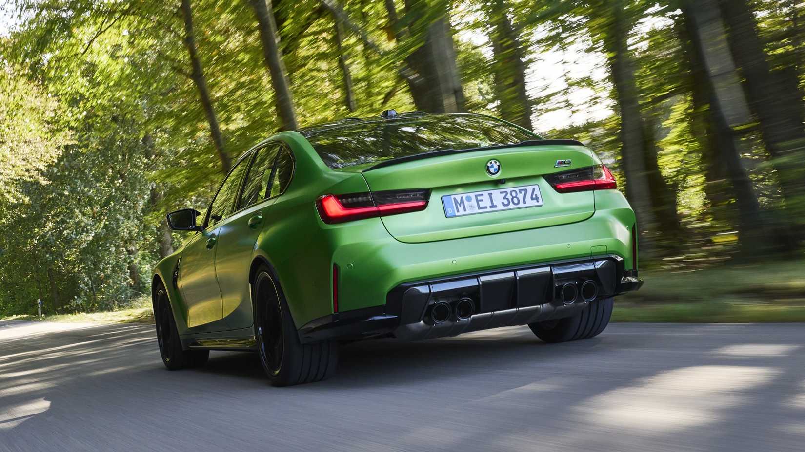 2026 BMW M3 Competition rear third quarter view