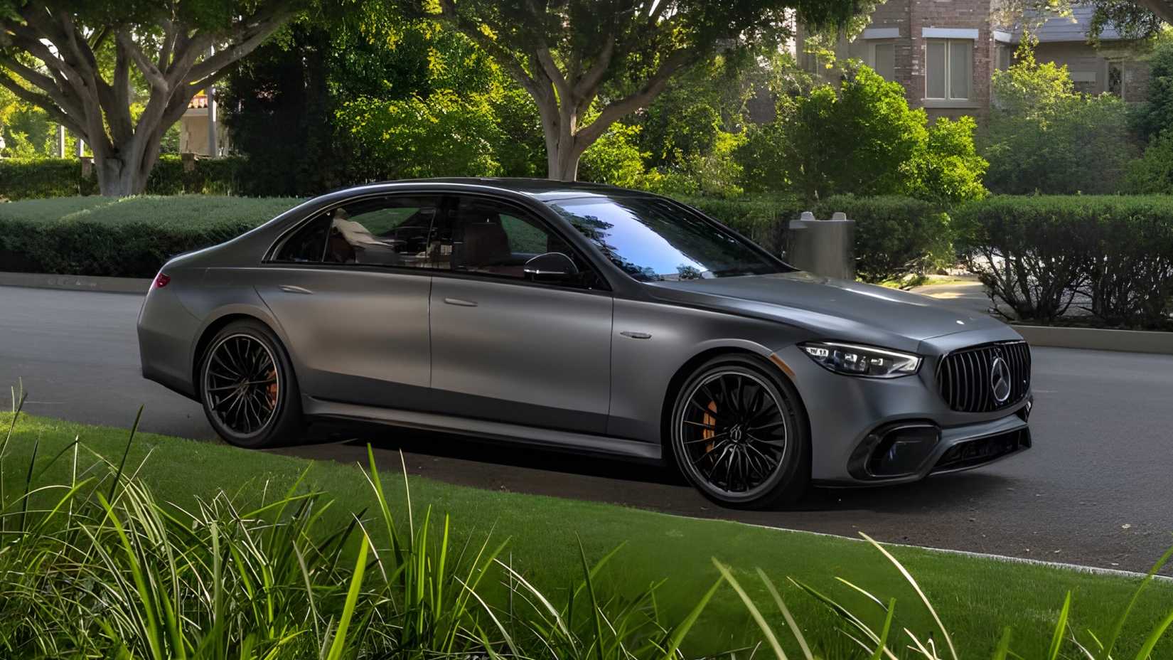 2026 Mercedes-AMG S 63 E Performance in black side profile view
