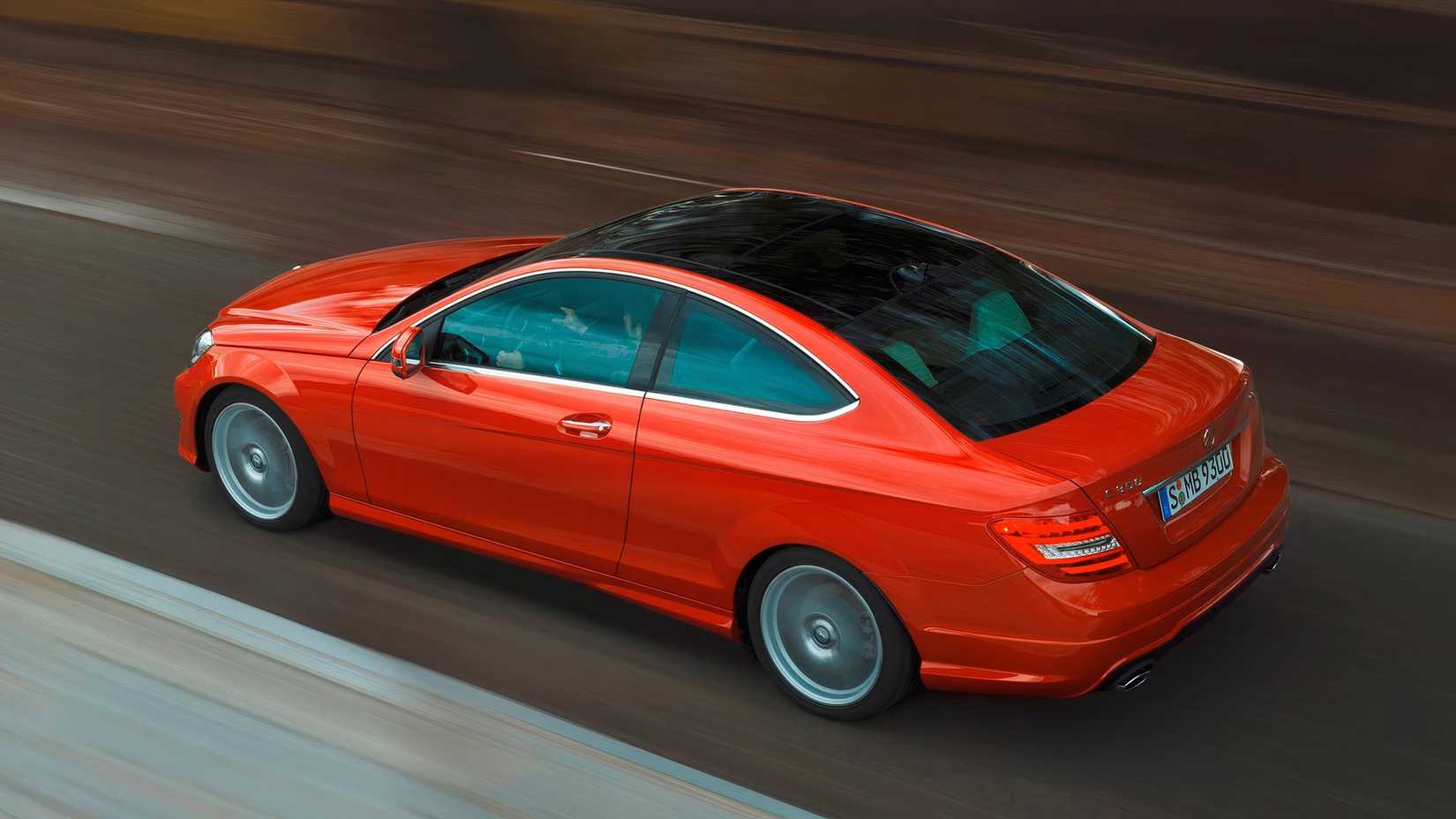 red 2014 Mercedes-Benz C-Class Coupe