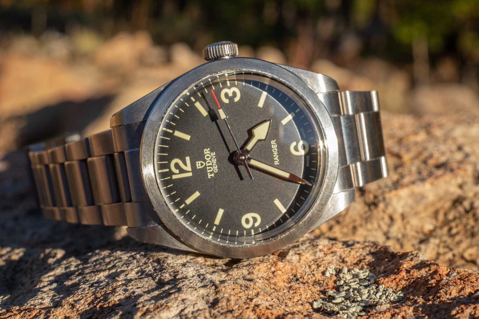 Tudor Ranger 39mm black dial on strap